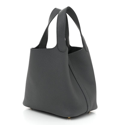 Hermes Taurillon Clemence Picotin Lock 18 PM Ardoise 3 of 11