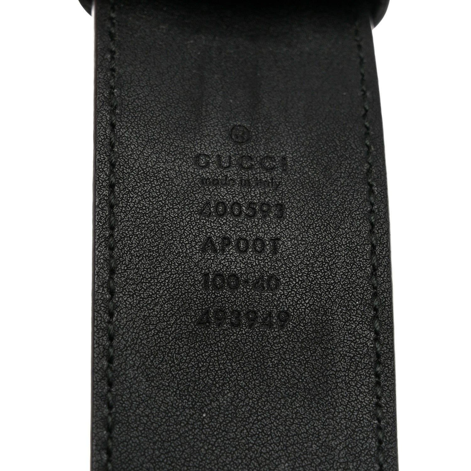 Gucci Calfskin Double G 40mm Belt 100 40 Black 3 of 6