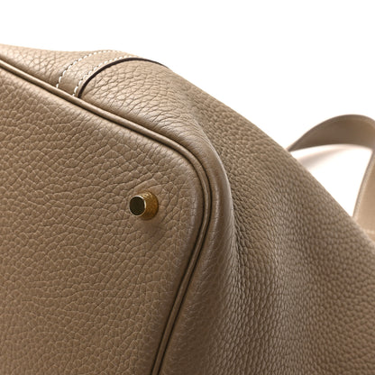 Hermes Taurillon Clemence Picotin Lock 22 MM Etoupe 9 of 11