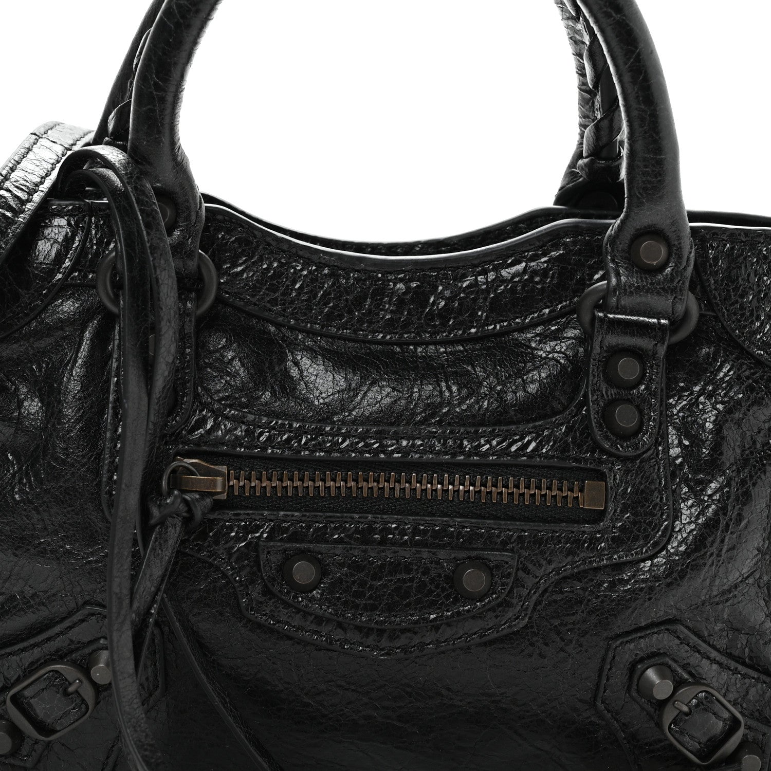 Balenciaga Agneau Arena Classic Hardware Nano Le City Black 8 of 11