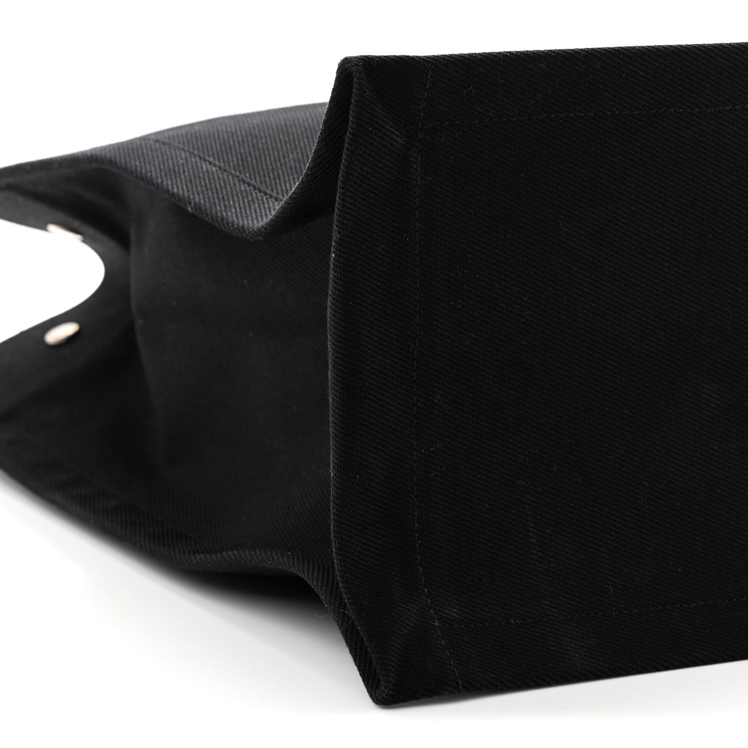 Saint Laurent Linen Calfskin Rive Gauche Tote Black 9 of 10