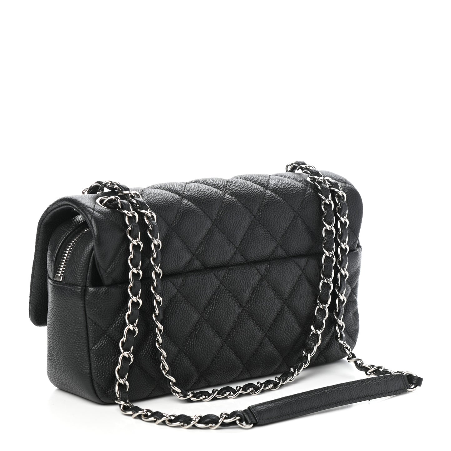 Caviar Quilted Medium Easy Flap Black