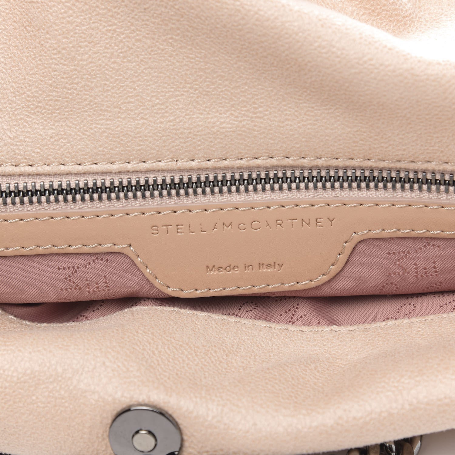 Stella McCartney Shaggy Deer Mini Falabella Fold Over Tote Powder 6 of 9