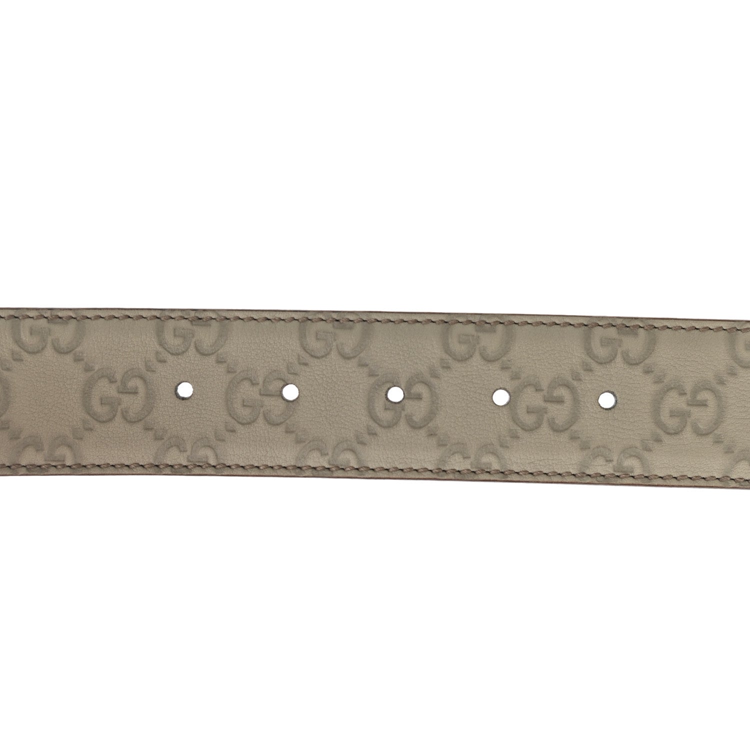 Gucci Guccissima Interlocking G Belt 100 40 Off White 4 of 5