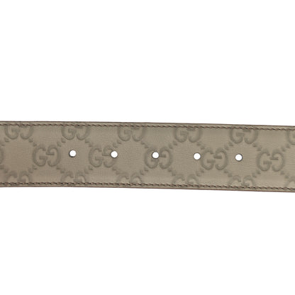Gucci Guccissima Interlocking G Belt 100 40 Off White 4 of 5
