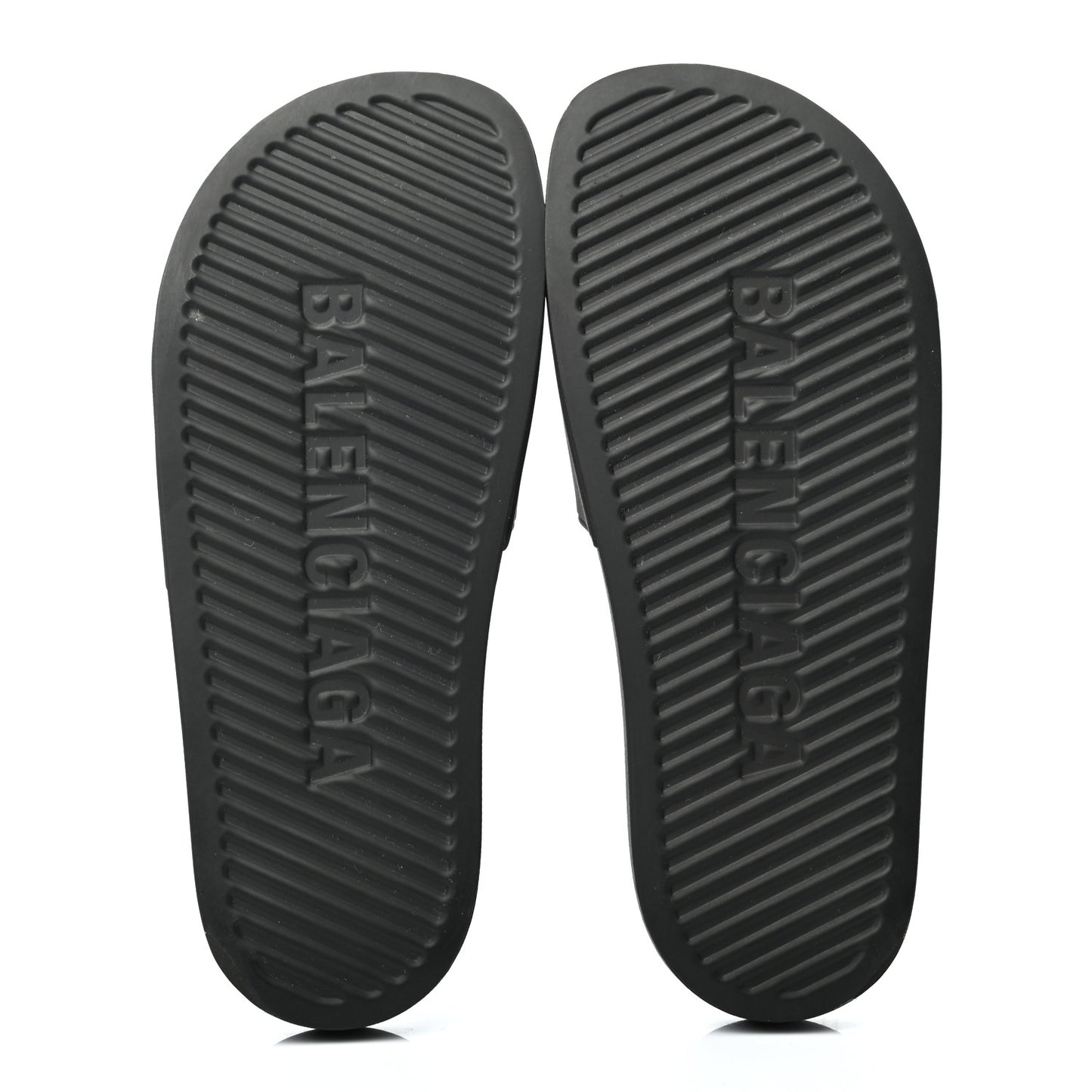 PVC Logo Womens Pool Slide Sandals 38 Black Green