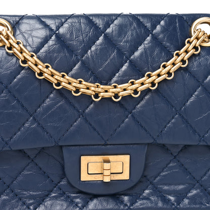 Chanel Aged Calfskin Quilted 2.55 Reissue Mini Flap Navy 8 of 10