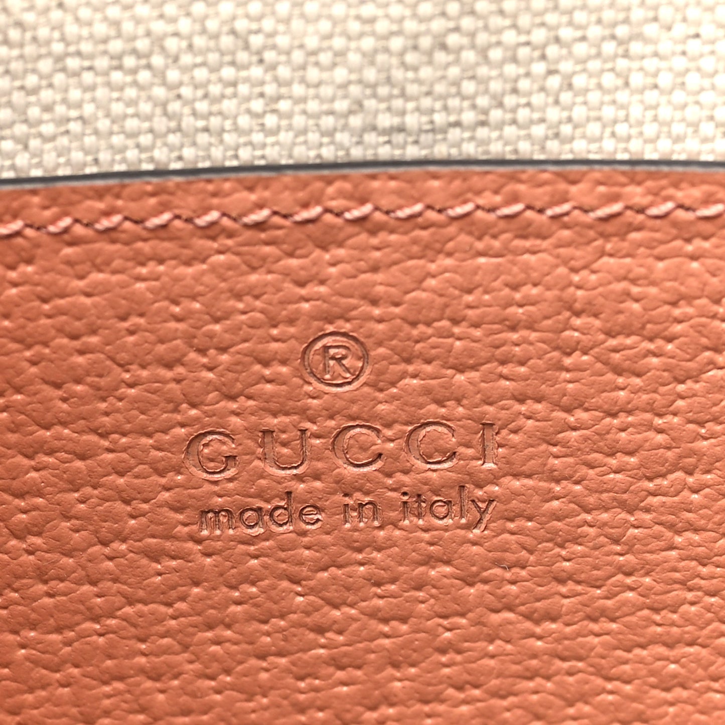Monogram Textured Dollar Calfskin Ophidia Pouch Cloche Rose Pink