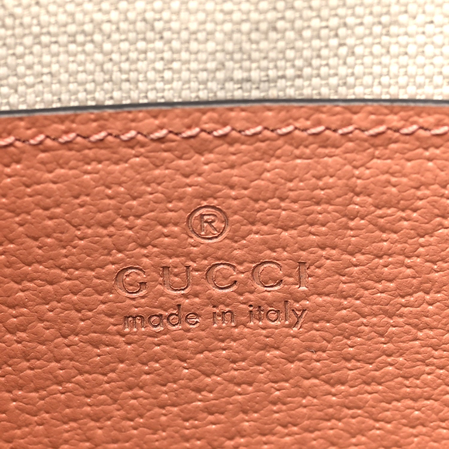 Gucci Monogram Textured Dollar Calfskin Ophidia Pouch Cloche Rose Pink 5 of 9