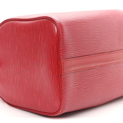 Louis Vuitton Epi Speedy 25 Castillan Red 9 of 10