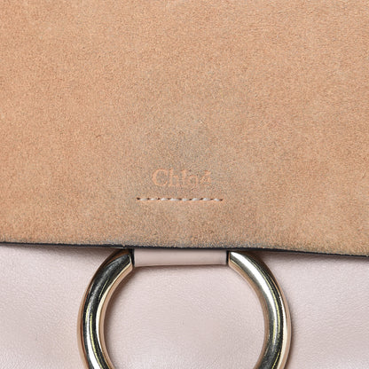 Chloe Suede Calfskin Small Faye Shoulder Bag Cement Pink 7 of 16