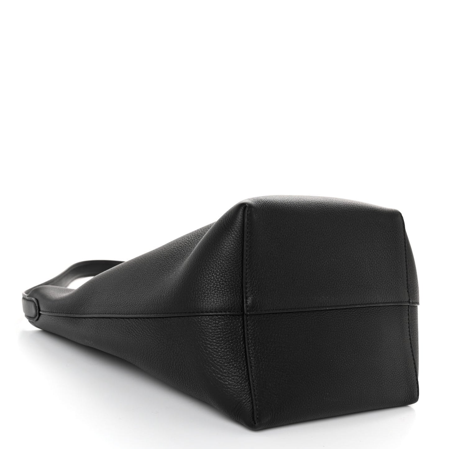 Grained Calfskin Medium N/S Park Tote Black