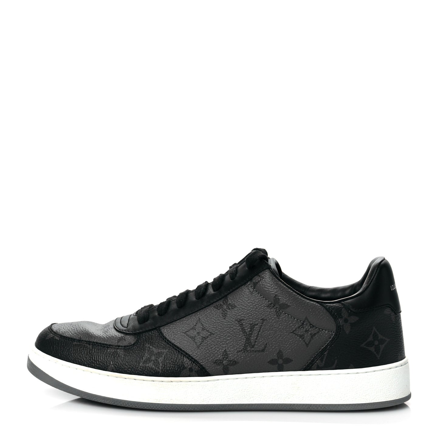 Reverse Monogram Eclipse Mens Rivoli Sneakers 8 Black