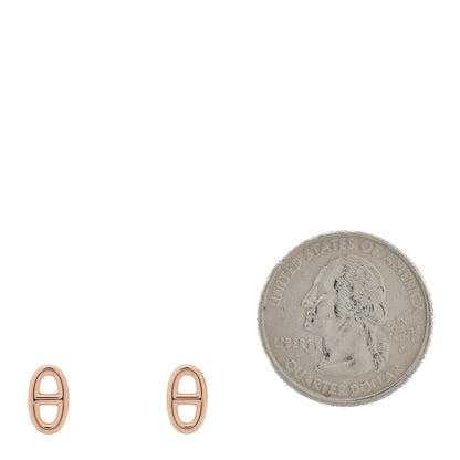 Hermes 18K Rose Gold TPM Farandole Stud Earrings 2 of 5