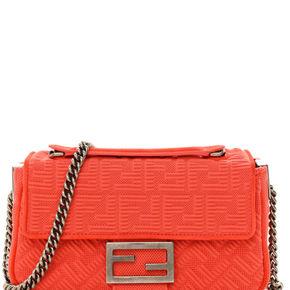 Fendi Technical Fabric FF Midi Chain Baguette Tulipano 8 of 14