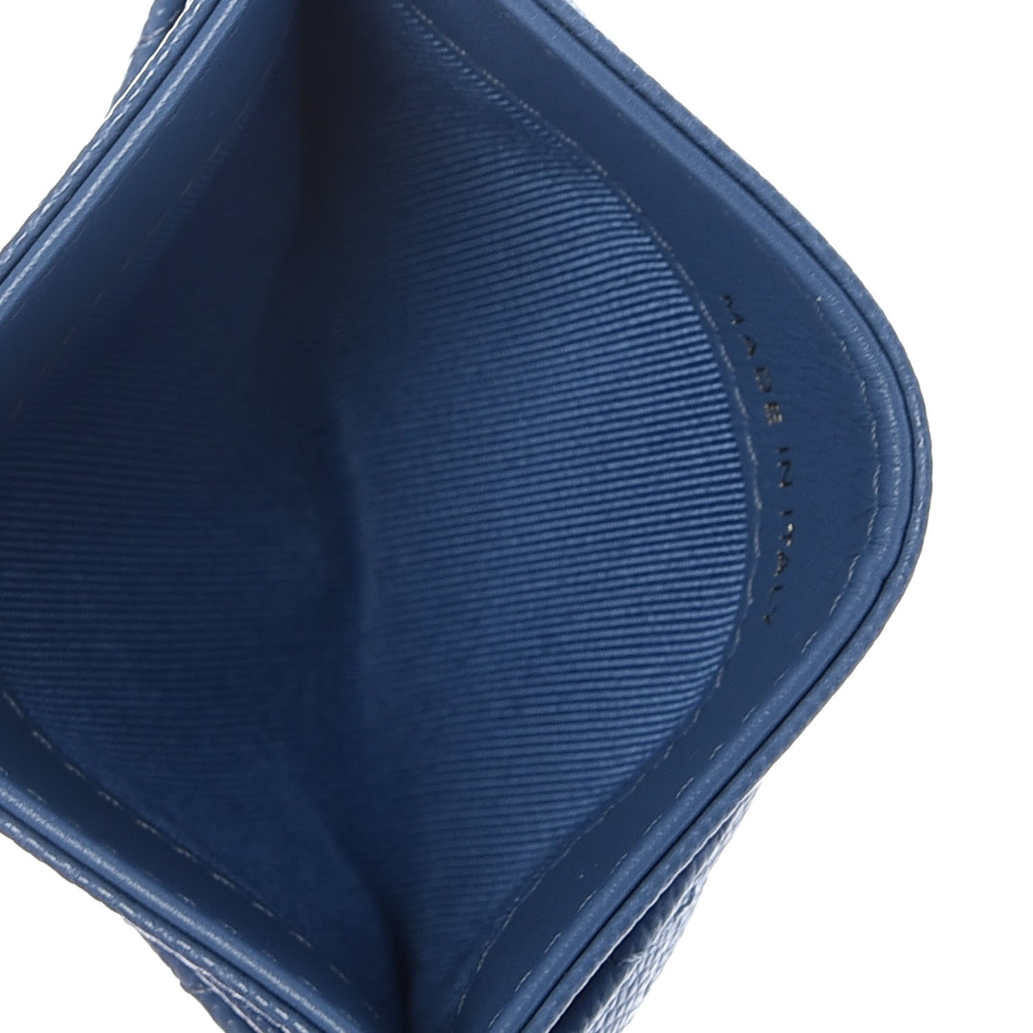 Chanel Caviar Quilted Card Holder Blue 5 of 9