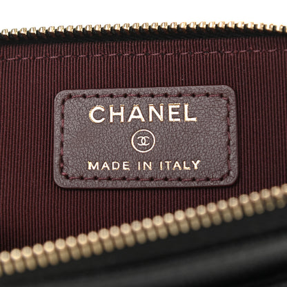 Chanel Caviar Quilted Zip Card Holder Wallet Black 6 of 7