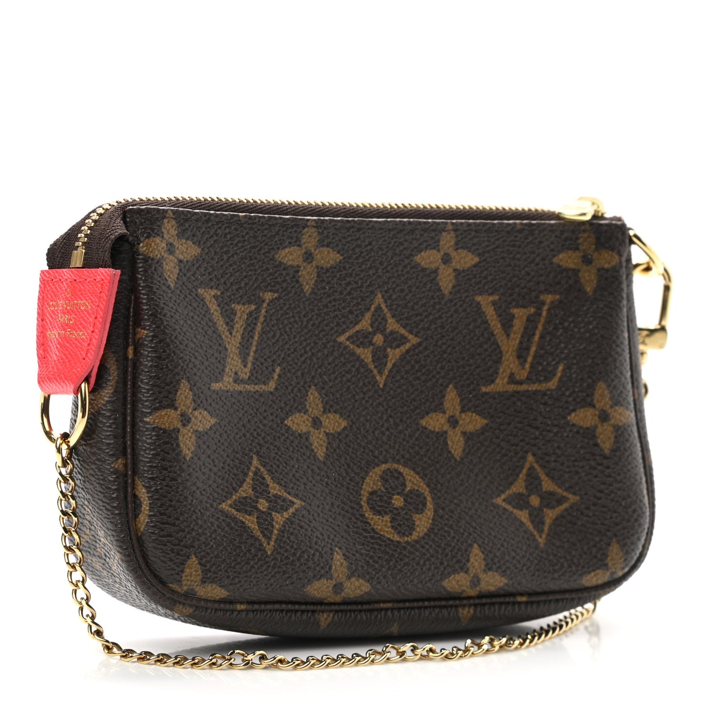 Monogram 2021 Christmas Animation London Mini Pochette Accessories Red