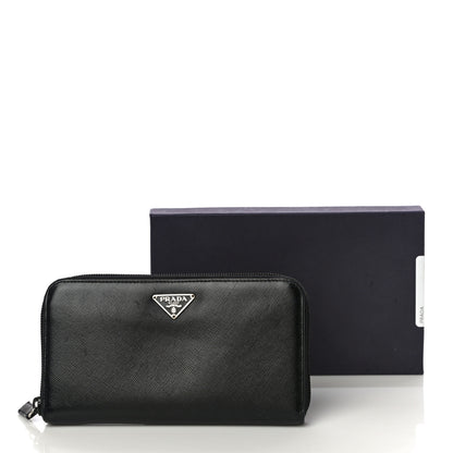 Prada Tessuto Nylon Zip Around Wallet Black 13 of 13