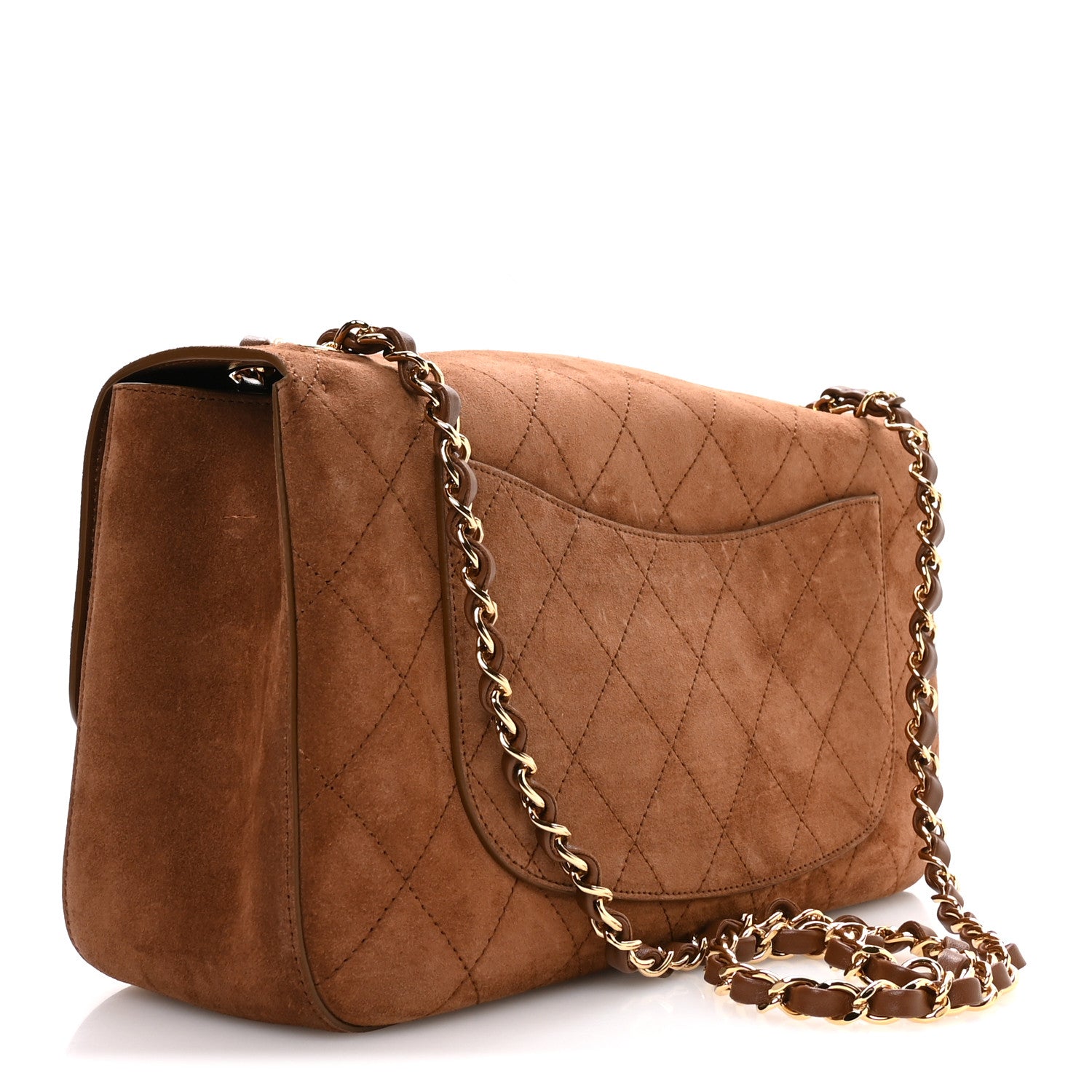 Chanel Suede Calfskin Small Souplissimo Maxi Flap Camel 3 of 11