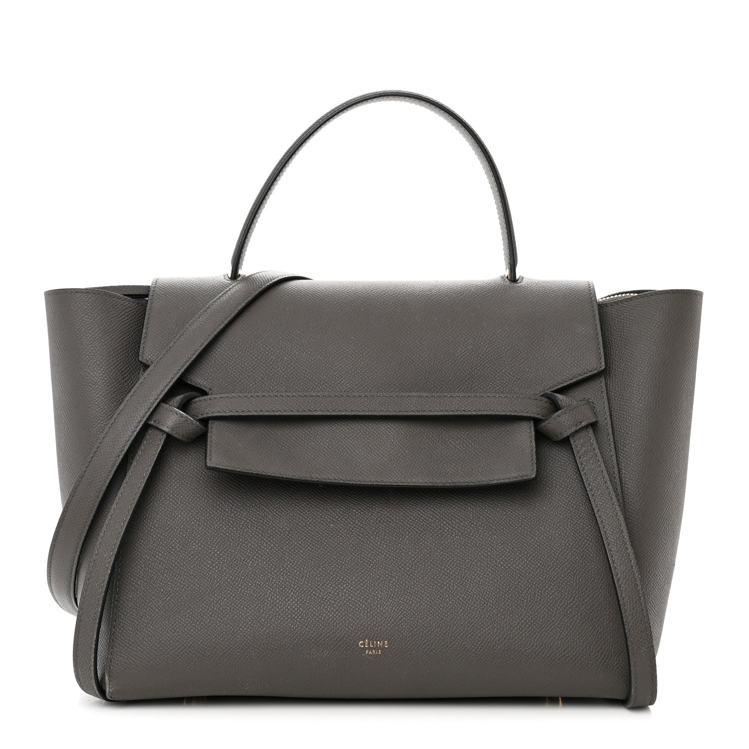 Celine Grained Calfskin Mini Belt Bag Grey 1 of 20