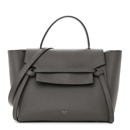 Celine Grained Calfskin Mini Belt Bag Grey 1 of 20
