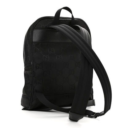 Gucci Econyl Nylon Monogram Off The Grid Backpack Black 3 of 10