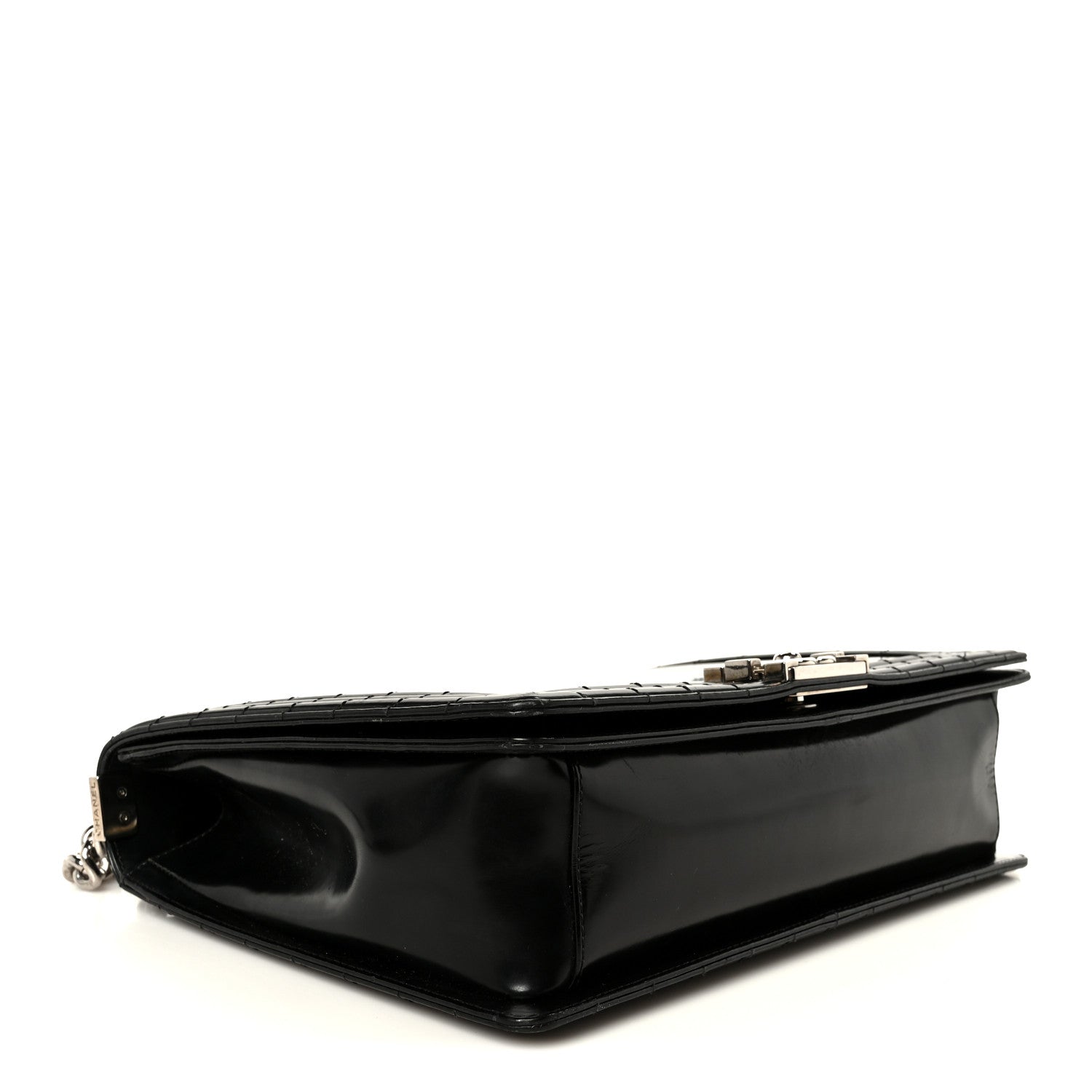 Chanel Patent Medium Boy Reverso Flap Black 4 of 11