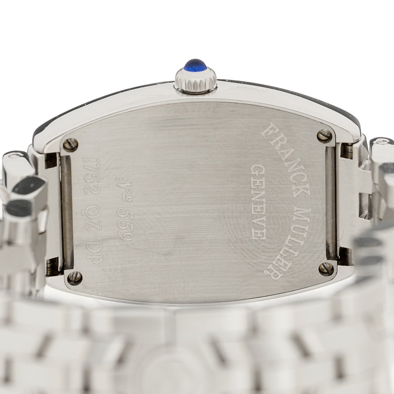Franck Muller Stainless Steel Diamond Bezel 25mm Cintree Curvex Quartz Watch 1752QZDP 4 of 5