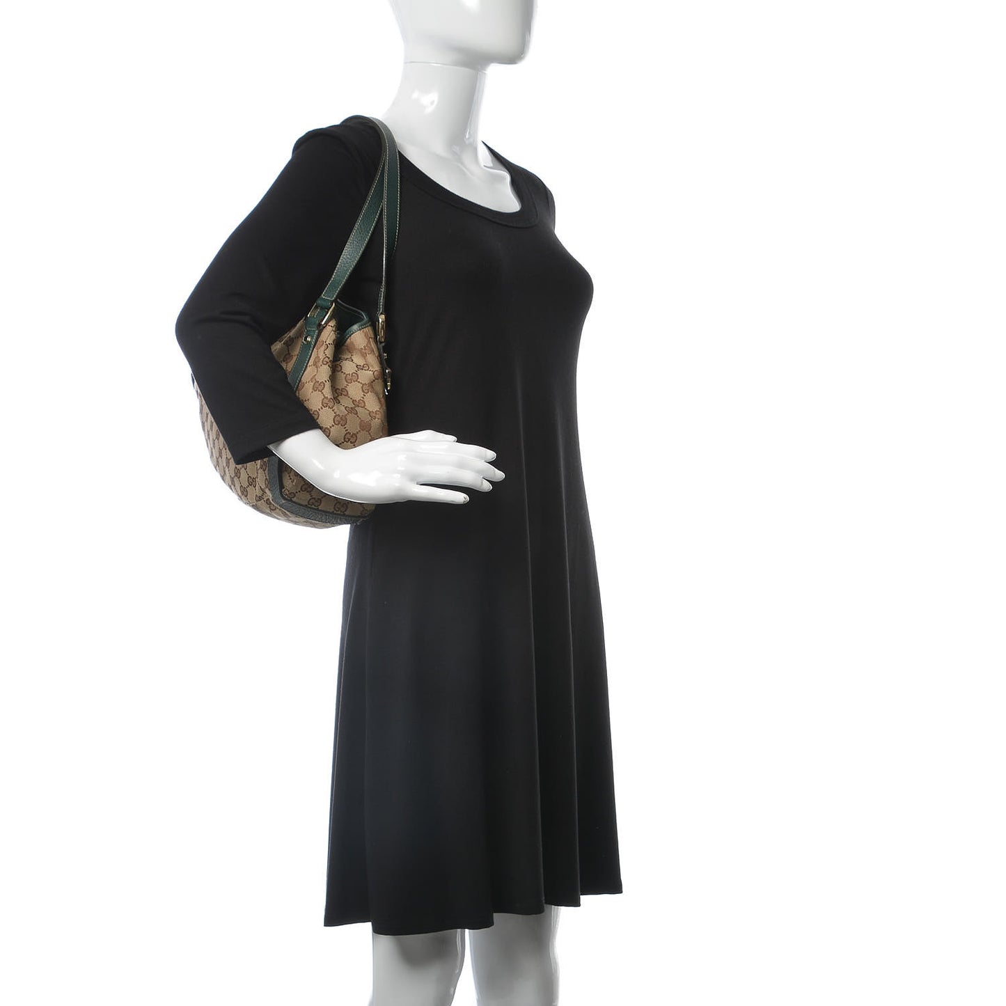Monogram Medium Abbey Shoulder Bag Green