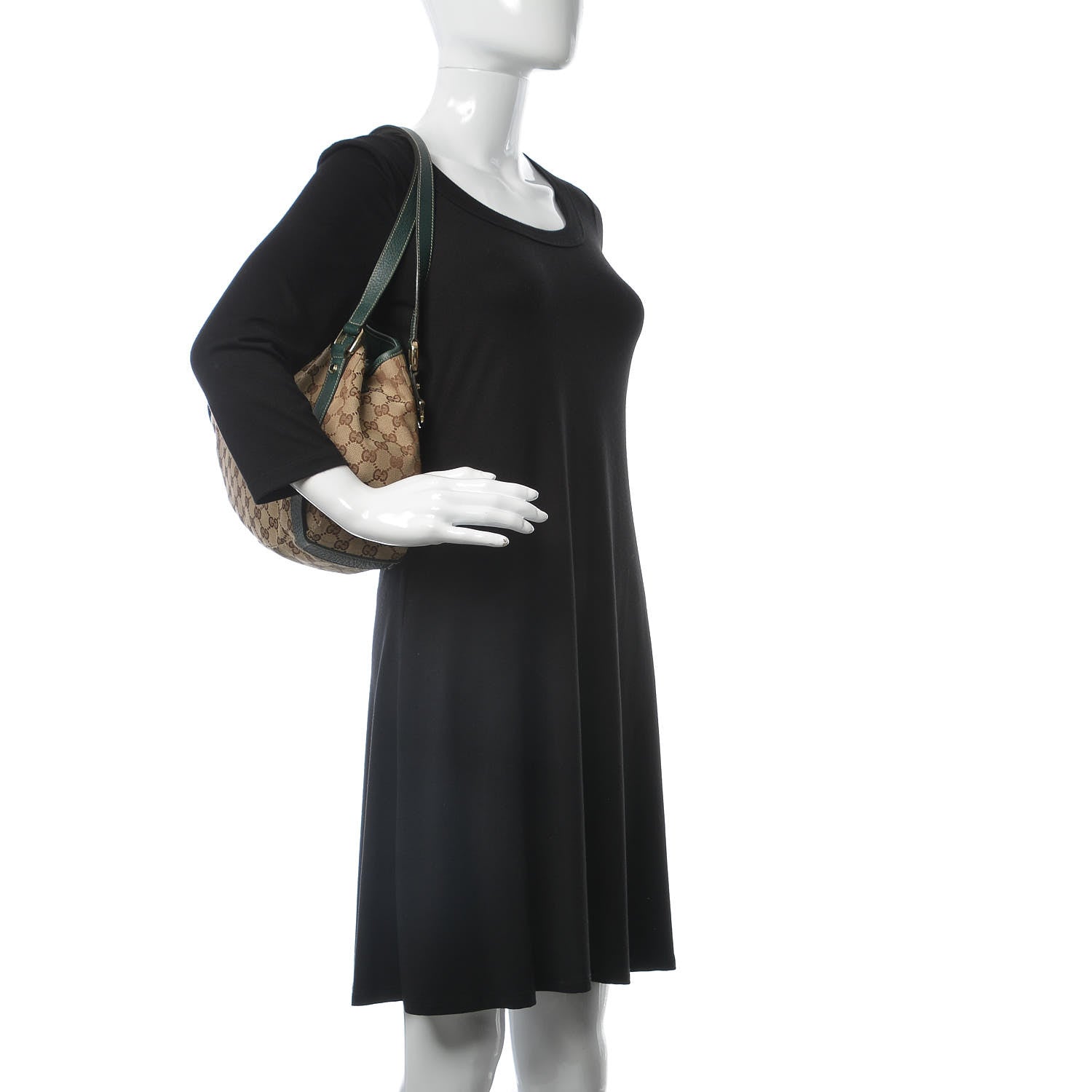 Gucci Monogram Medium Abbey Shoulder Bag Green 2 of 7