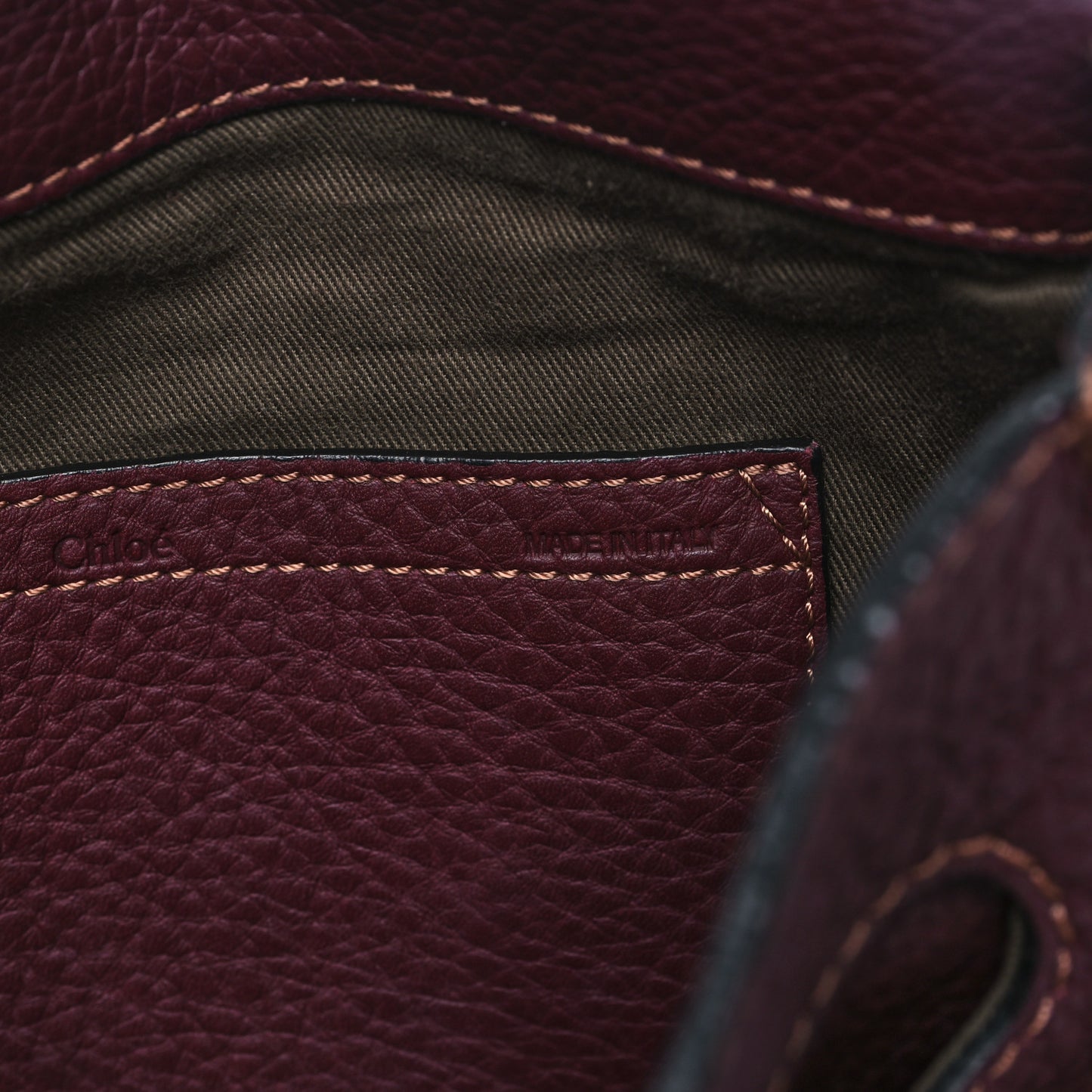 Grained Calfskin Medium Marcie Saddle Bag Dark Velvet