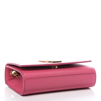 Saint Laurent Grain De Poudre Small Monogram Kate Satchel Bubblegum 4 of 9