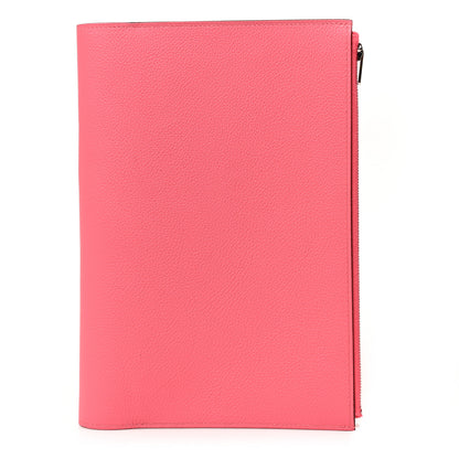 Hermes Evercolor Eazip Book Cover Rose Azalee 1 of 6