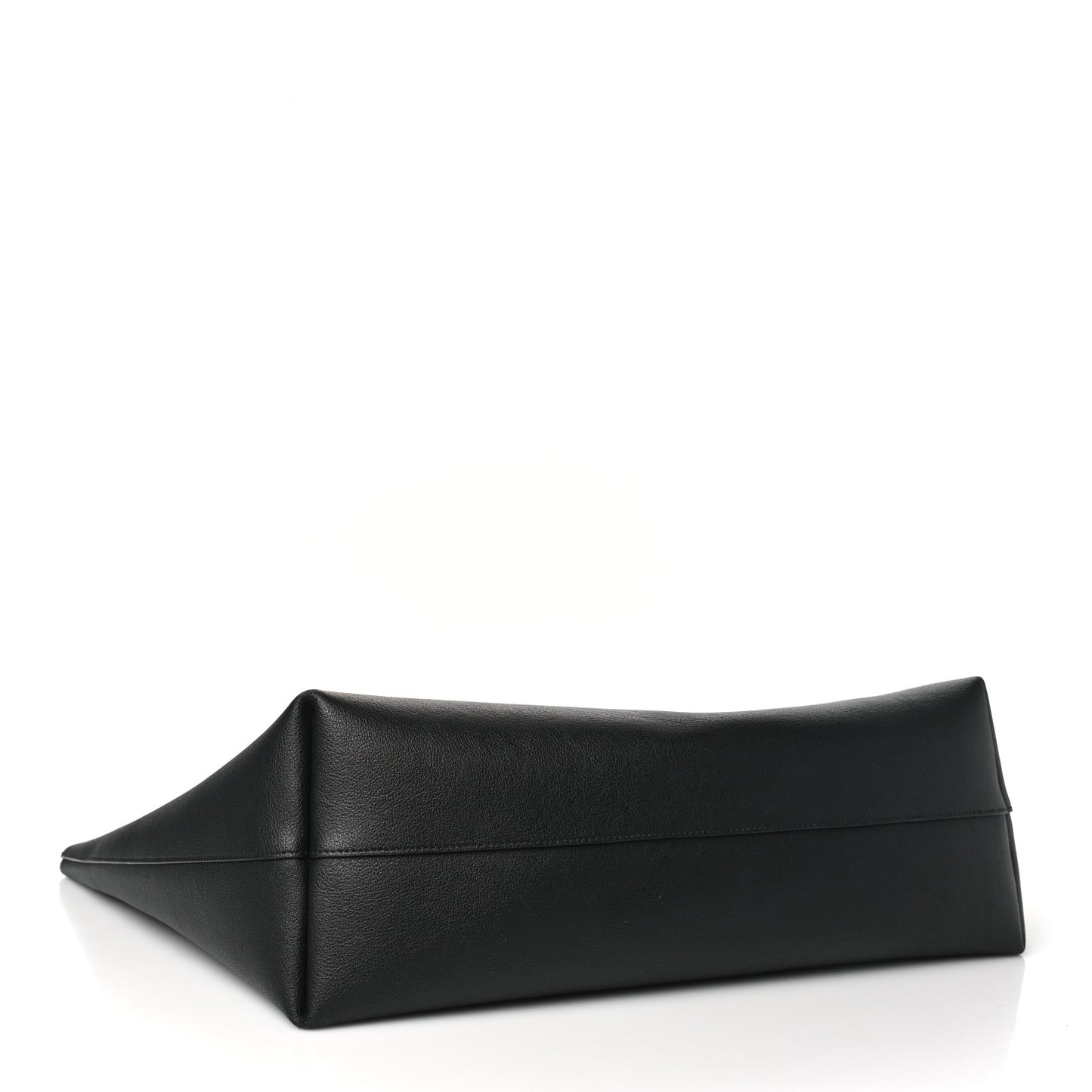 Calfskin Large Shopping Tote Black