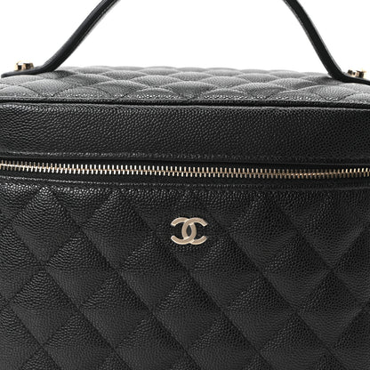 Chanel Caviar Quilted Large Vanity Pouch Black 8 of 11