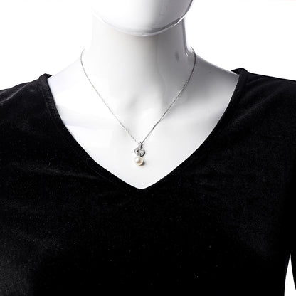 Cartier 18K White Gold Diamond Pearl Himalia Pendant Necklace 2 of 6