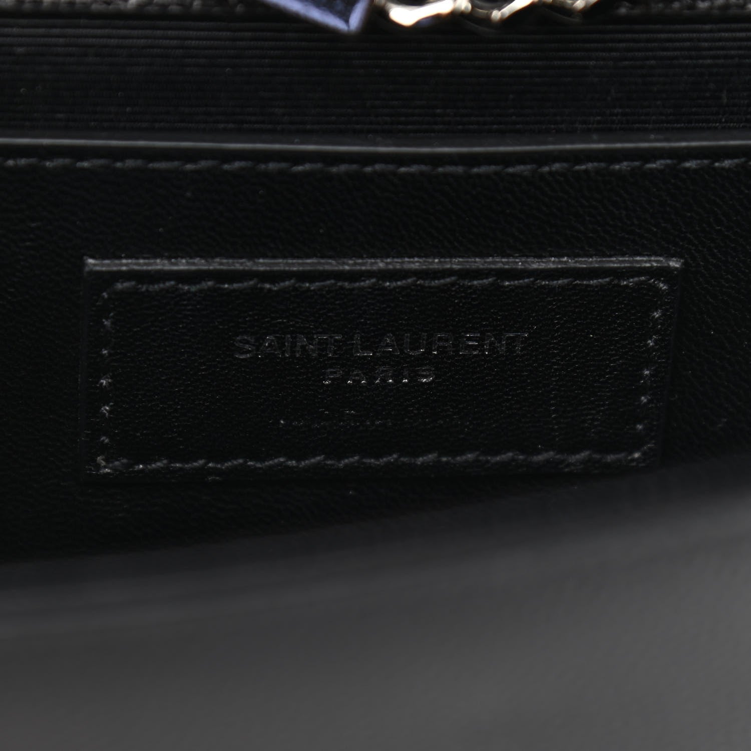Saint Laurent Grain De Poudre Small Monogram Kate Satchel Black 7 of 9