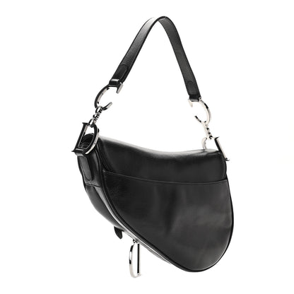 Christian Dior Calfskin Saddle Bag Black 3 of 11
