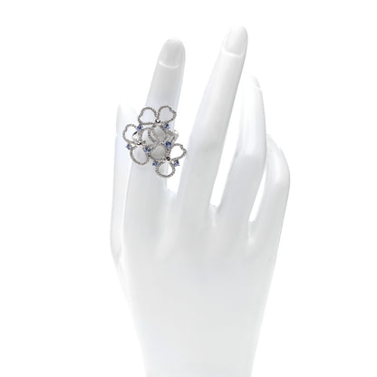 Tiffany Platinum Diamond Tanzanite Paper Flowers Open Cluster Ring 51 5.75 2 of 5