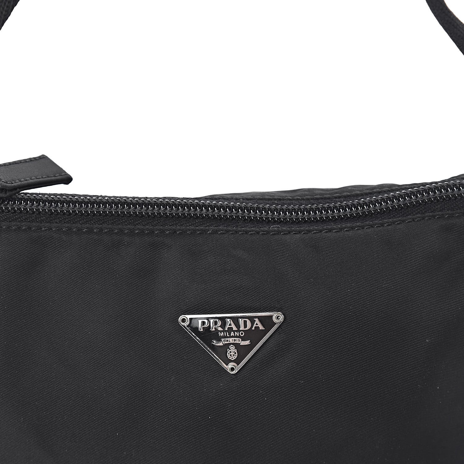 Prada Tessuto Nylon Pochette Bag Black 10 of 10