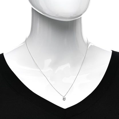 Roberto Coin 18K White Gold Diamond .16ct Pendant Necklace 2 of 5
