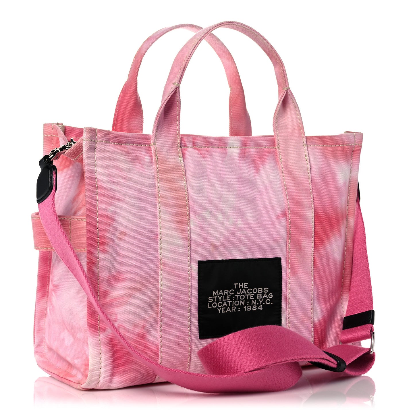 Cotton Canvas Medium The Traveler Tote Bag Tie Dye