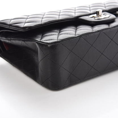 Chanel Lambskin Quilted Medium Double Flap Black 8 of 9