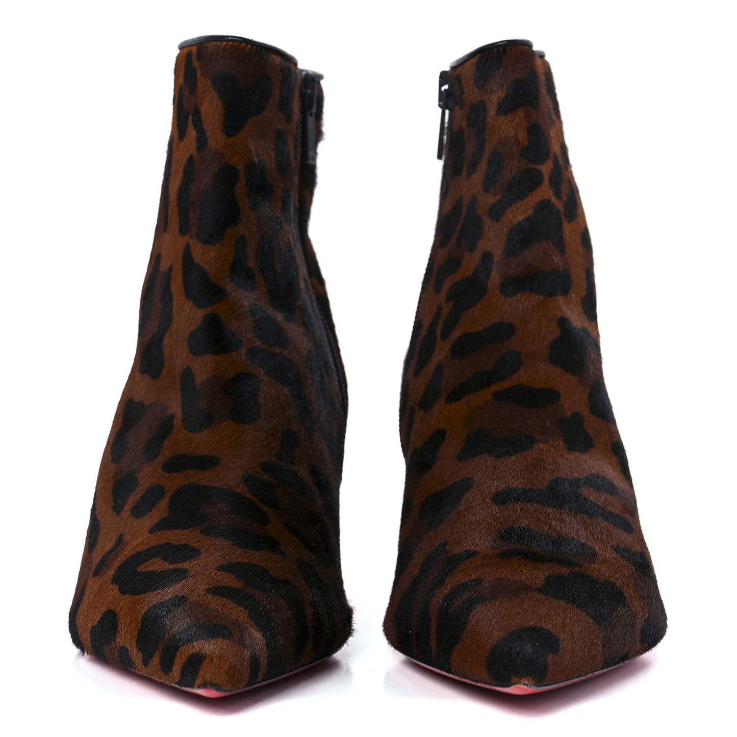 Pony Hair Leopard Print So Kate Booty 55 Ankle Boots 40 Black