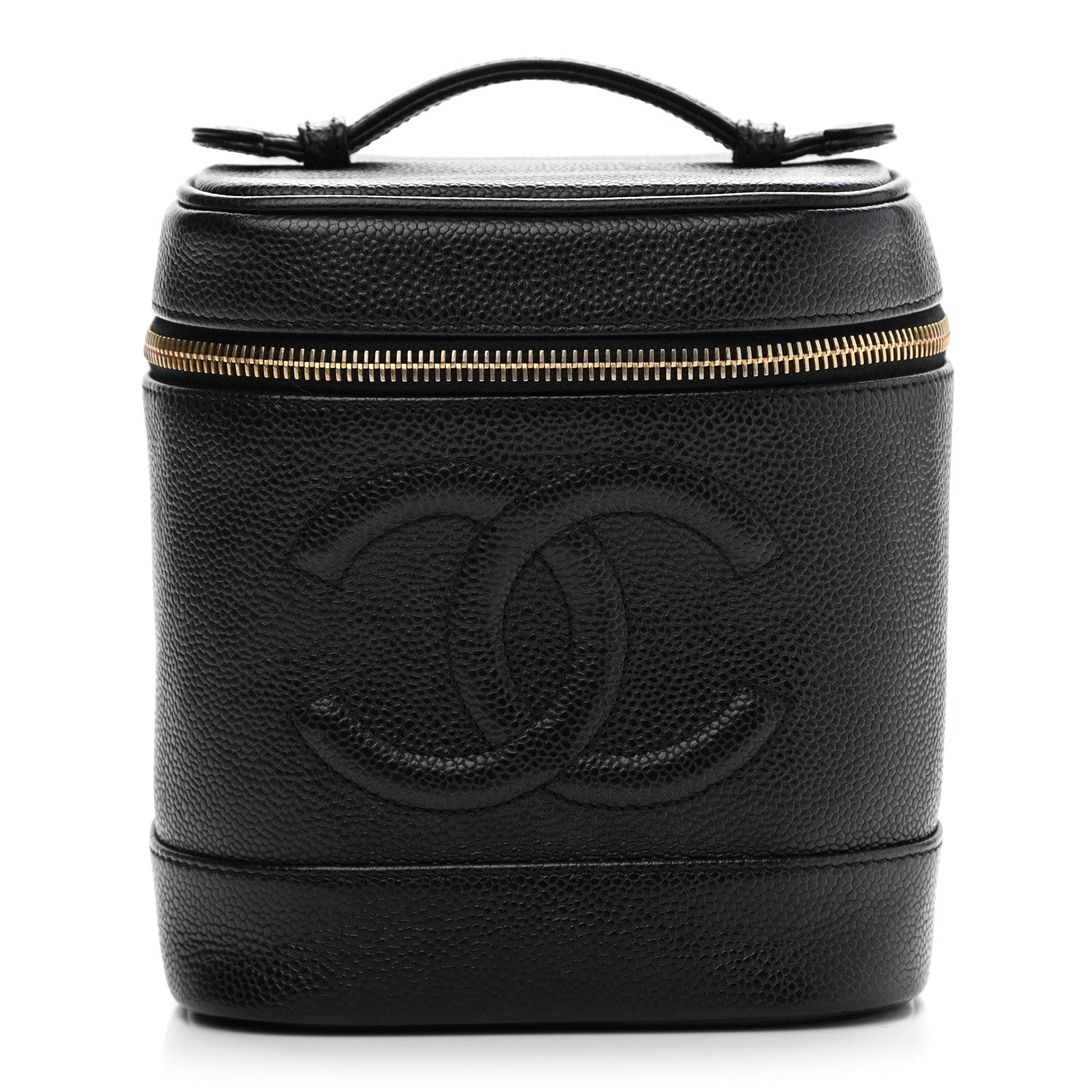 Chanel Caviar Vanity Cosmetic Case Black 1 of 14