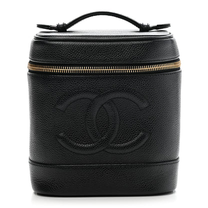 Chanel Caviar Vanity Cosmetic Case Black 1 of 14