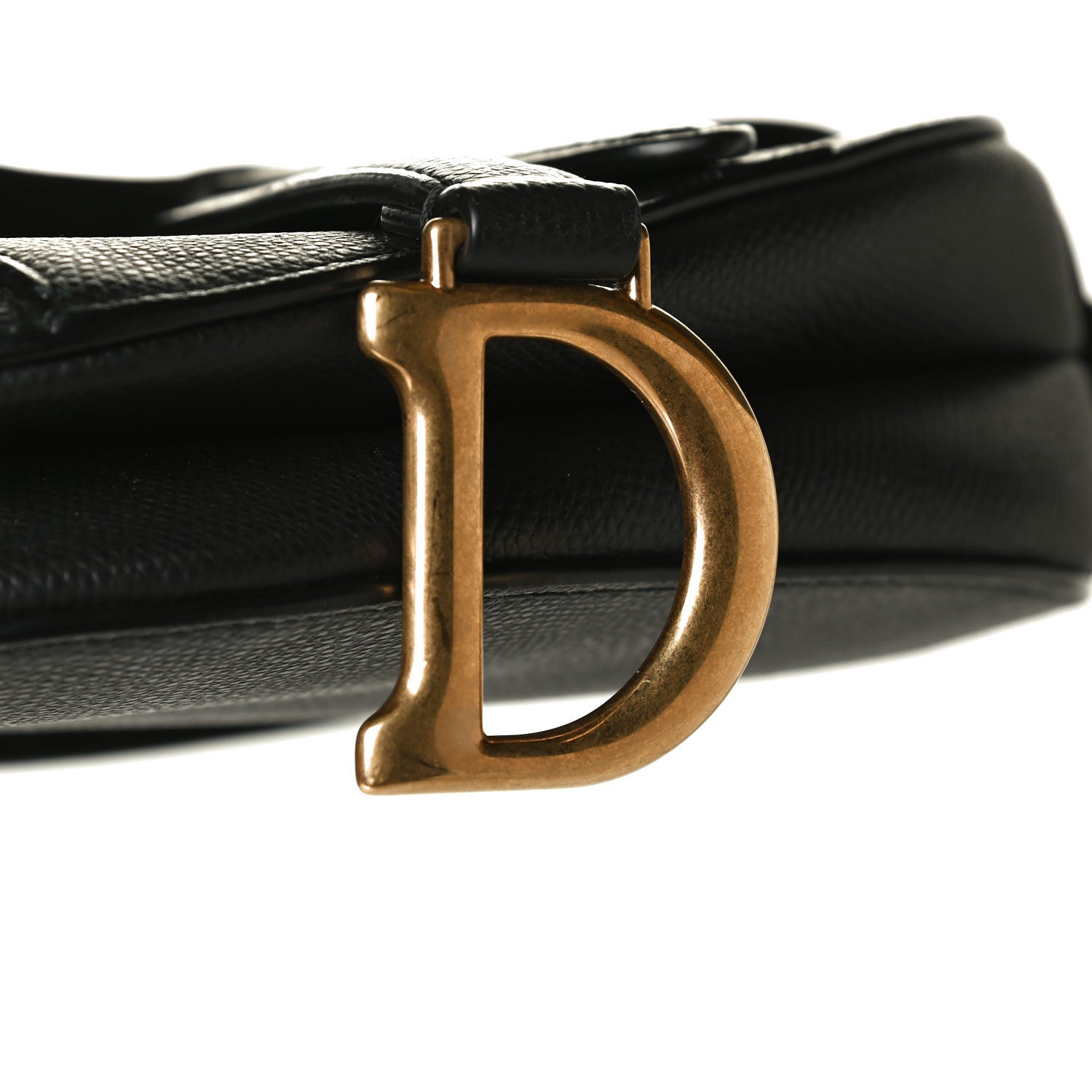 Christian Dior Grained Calfskin Mini Saddle Bag Black 11 of 15
