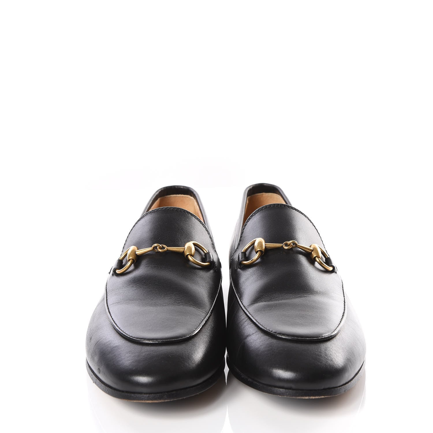 Gucci Calfskin Womens Jordaan Loafers 36.5 Black 3 of 8