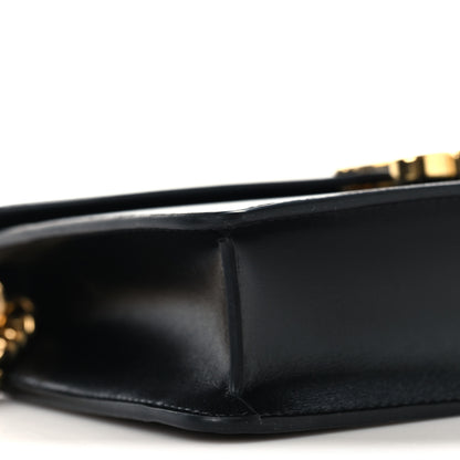 Celine Shiny Calfskin Triomphe Margo Wallet on Chain Black 9 of 10